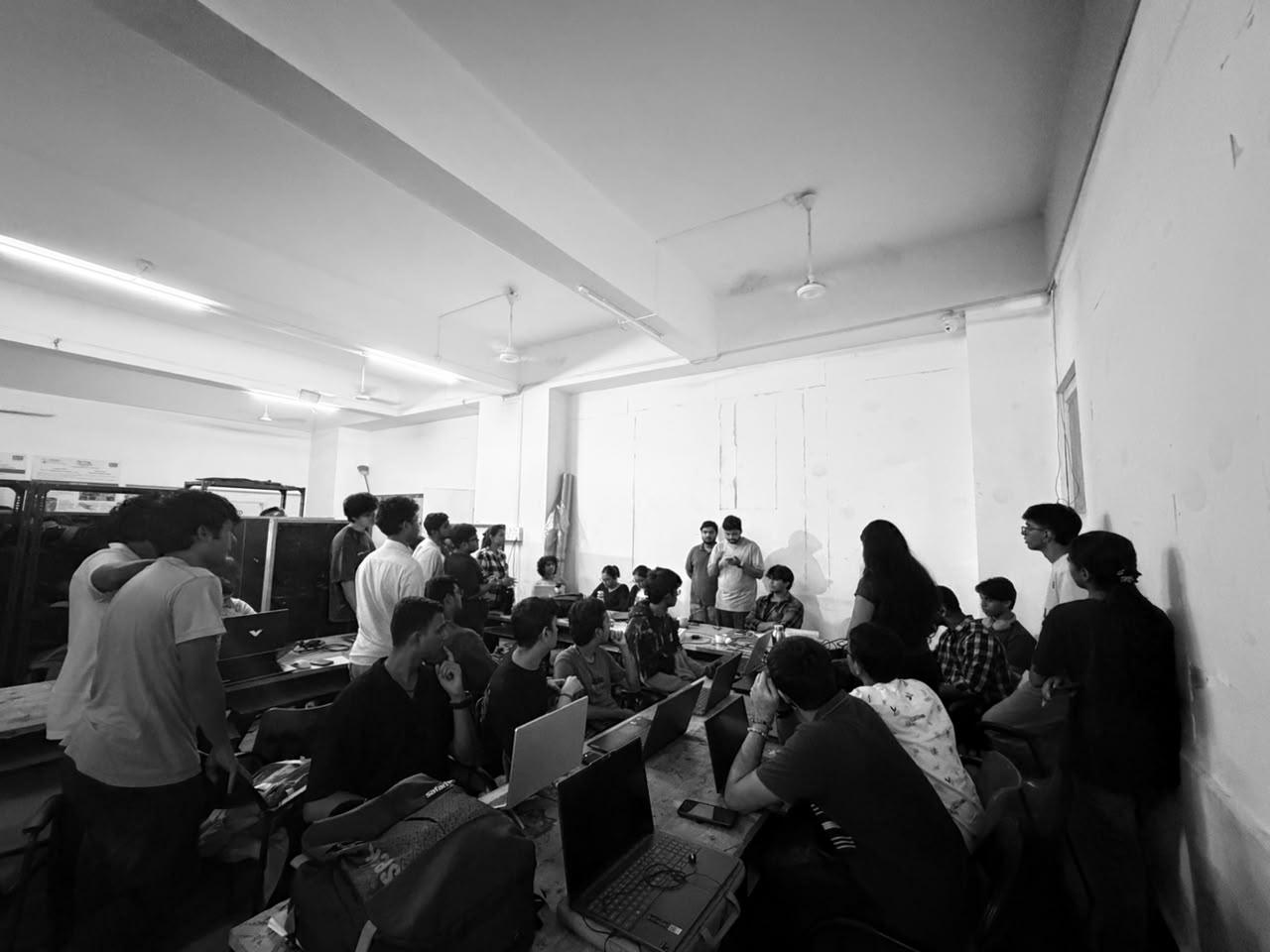 Team reviewing work